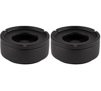 APS 559 Cendrier à vent "ELEMENT" avec fond adapté pour meubles, béton, noir, Ø 10,5 cm (Lot de 2)