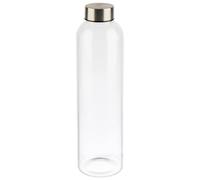 Gourde en verre - APS - 0,75 litre - Bouchon inox 18/8 - Lavable au lave-vaisselle - Transparent