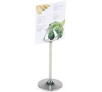 APS 71461 Présentoir à cartes de banquet, porte-cartes, Ø 7,5 cm, hauteur 29 cm, acier inoxydable poli miroir