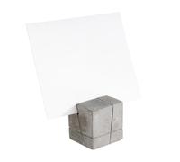 APS 71493 Lot de 4 porte-cartes, gris, béton, 3 cm x 3 cm x 3 cm