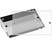 APS 76 Lot de 2 porte-cartes en acrylique avec aimants, contient 40 cartes, 9 x 3 x 5,5 cm