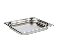 APS 81701 Récipient GN 2/3, acier inoxydable Récipient Gastronorm, dimensions 325 x 355 mm/hauteur 40 mm/volume 3,0 litres, Argenté