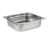 APS 81704 Bac GN 2/3, Acier inoxydable, 35,4 x 32,5 cm, Profondeur 100 mm, 8,4 litres