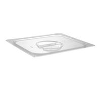 APS 82013 Couvercle GN 1/2, couvercle pour bac GN, 32,5 x 26,5 cm, hauteur 2,5 cm, polycarbonate, transparent