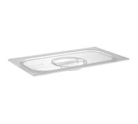 APS 82019 Couvercle GN 1/3, couvercle pour bac GN, 32,5 x 17,6 cm, hauteur 2,5 cm, polycarbonate, transparent