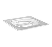 APS 82037 Couvercle GN 1/6, couvercle pour bac GN, 17,6 x 16,2 cm, hauteur 2,5 cm, polycarbonate, transparent