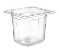 APS 82040 GN 1/6, bac Gastronorm en polycarbonate, dimensions 176 x 162 mm/hauteur 150 mm/volume 2,2 litres, transparent