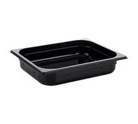 APS 82064 GN 1/2 Récipient Gastronorm en polycarbonate - Dimensions : 325 x 265 mm - Hauteur : 65 mm - Volume : 3,9 l - Noir