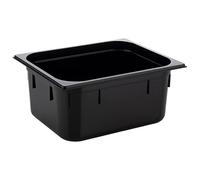 APS 82068 GN 1/3 Réservoir Gastronorm en polycarbonate, dimensions 325 x 175 mm/hauteur 65 mm/volume 2,4 litres, noir