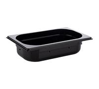 APS 82072 GN 1/4 Réservoir Gastronorm en polycarbonate, dimensions 264 x 162 mm/hauteur 65 mm/volume 1,7 litre, noir