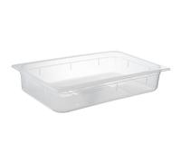 APS 82106 Récipient GN 1/1, 53 x 32,5 cm, profondeur 100 mm, 13 litres, graduation, polypropylène