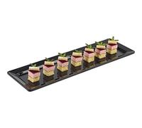 APS 83434 GN 2/4 Plateau Pure, 53 x 16,2 cm, hauteur 3 cm, mélamine, noir