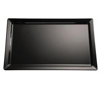 APS 83492 GN 1/4 Plateau Pure, 26,5 x 16,2 cm, hauteur 3 cm, mélamine, noir