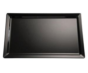 APS 83492 GN 1/4 Plateau Pure, 26,5 x 16,2 cm, hauteur 3 cm, mélamine, noir