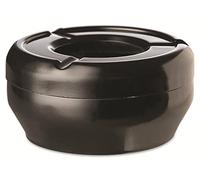 APS 83611 Cendrier à vent « CASUAL », Ø 10 cm, hauteur 4 cm, mélamine, noir