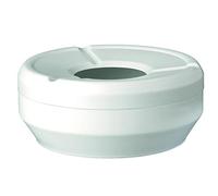 APS 83612 Cendrier à vent « CASUAL », Ø 12 cm, hauteur 4,5 cm, mélaminé, blanc
