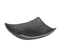 APS 83727 Bol ZEN, 10,5 x 10,5 cm, hauteur 3 cm, 0,06 litre, mélamine, noir, aspect pierre