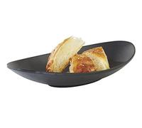 APS 83735 Bol ZEN, 25 x 13,5 cm, hauteur 4 cm, 0,25 litre, mélamine, noir, aspect pierre