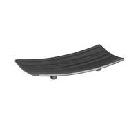 APS 83740 Plateau/Sushiboard Zen, 22 x 12 cm, hauteur 3 cm, mélamine, noir, aspect pierre