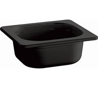 APS 83748 Bac GN 1/6 ECO LINE, 17,6 x 16,2 cm, Profondeur 65 mm, 0,8 litre Mélamine, noir