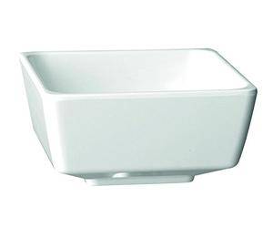 APS 83914 Bol FLOAT, 12,5 x 12,5 cm, hauteur 6 cm, mélamine, blanc