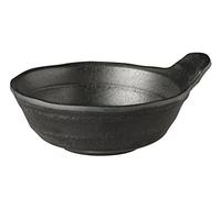 APS 83933 Bol ZEN, Ø 11,5 cm, hauteur 4 cm, 0,15 litre, mélamine, noir, aspect pierre