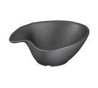 APS 83935 Bol ZEN, 14,5 x 12,5 cm, hauteur 5 cm, 0,2 litre, mélamine, noir, aspect pierre