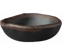 APS 84107 Bol MARONE, Ø 8,5 cm, hauteur 2,5 cm, mélamine, noir avec bord brun