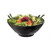 APS 84113 Bol MARONE, Ø 24 cm, hauteur 9,5 cm, 1,4 litre, mélamine, noir, avec bord marron