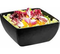 APS 84245 Bol SLATE, 25 x 25 cm, hauteur 12 cm, 3,8 litres, mélamine, noir, aspect ardoise