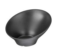 APS 84355 Bol ZEN, Ø 22,5 cm, hauteur 12,5 cm, 0,8 litre, mélamine, noir, aspect pierre