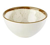 APS 84524 Bol STONE ART, Ø 12 cm, hauteur 6 cm, 0,3 litre, mélamine, crème/blanc