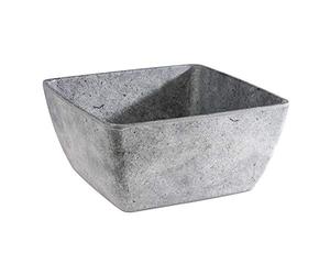 APS 84831 Bol ELEMENT, 25 x 25 cm, hauteur 12 cm, mélamine, 3,8 litres, aspect béton
