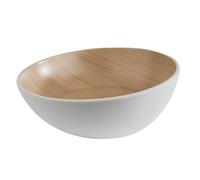 APS 84920 Bol FRIDA LOOK, Ø 21,5 cm, hauteur 7/8,5 cm, mélamine, blanc/aspect bois