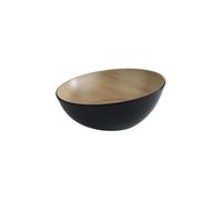 APS 84921 Bol FRIDA LOOK, Ø 21,5 cm, hauteur 7/8,5 cm, mélamine, noir/aspect bois