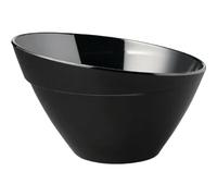 APS 85042 Bol BALANCE, Ø 24,5 cm, hauteur 15 cm, 2,5 litres, mélamine, avec pieds antidérapants, noir