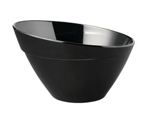 APS 85042 Bol BALANCE, Ø 24,5 cm, hauteur 15 cm, 2,5 litres, mélamine, avec pieds antidérapants, noir