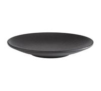 APS 85063 Assiette NERO, Ø 21 cm, hauteur 3 cm, mélamine, noir