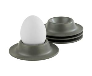 APS 85296 Set de coquetiers, 8,50 x 8,50, Hauteur 4,50 cm, mélaminé, Gris Mat/empilable