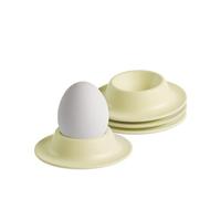 APS 85297 - EGGY - Lot de 4 coquetiers, 8,50 x 8,50, hauteur 4,50 cm, mélamine, jaune mat