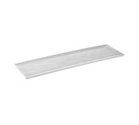 APS 85328 GN 2/4 Plateau FOOTMARK - Mélamine, 53 x 16,2 cm, blanc/gris, système GN, lavable au lave-vaisselle