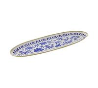 APS 85442 Plateau GN 2/4 FLORYN - Mélamine, 53 x 16,2 cm, décor bleu/blanc, beige, système GN