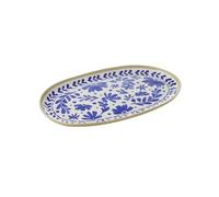 APS 85446 Plateau FLORYN - Mélamine bleu/blanc-beige, 40,5 x 24,5 cm, empilable