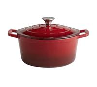 APS 5 Stars Casserole avec couvercle, hauteur : 115 mm, ø : 250 mm rouge/creamy
