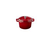 APS 88330 Mini-casserole avec couvercle 5 STARS - fonte émaillée, 0,35 litre, rouge, compatible induction