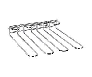 APS 93398 Porte-verres en métal chromé pour 12 verres 29,5 x 32 x 6 cm
