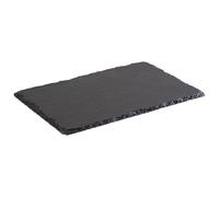 APS 941 Plateau en ardoise naturelle, 24 x 15 cm, épaisseur 6-9 mm, pieds protégeant les meubles