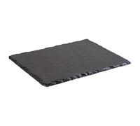 APS 942 Plaque en ardoise naturelle, 26,5 x 20,5 cm, épaisseur 6-9 mm, patins de protection pour les meubles