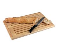 APS 956 Planche à découper, 53 x 32,5 cm, H : 2 cm, bois, hévéa, bac à miettes amovible, GN 1/1
