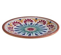 APS Arabesque 84684 Assiette en mélamine Décor terracotta Ø 21,5 cm Hauteur 2 cm